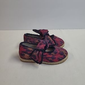 Zara toddler girl flats shoes knotted bows Like New size‎ 5 or EUR 20